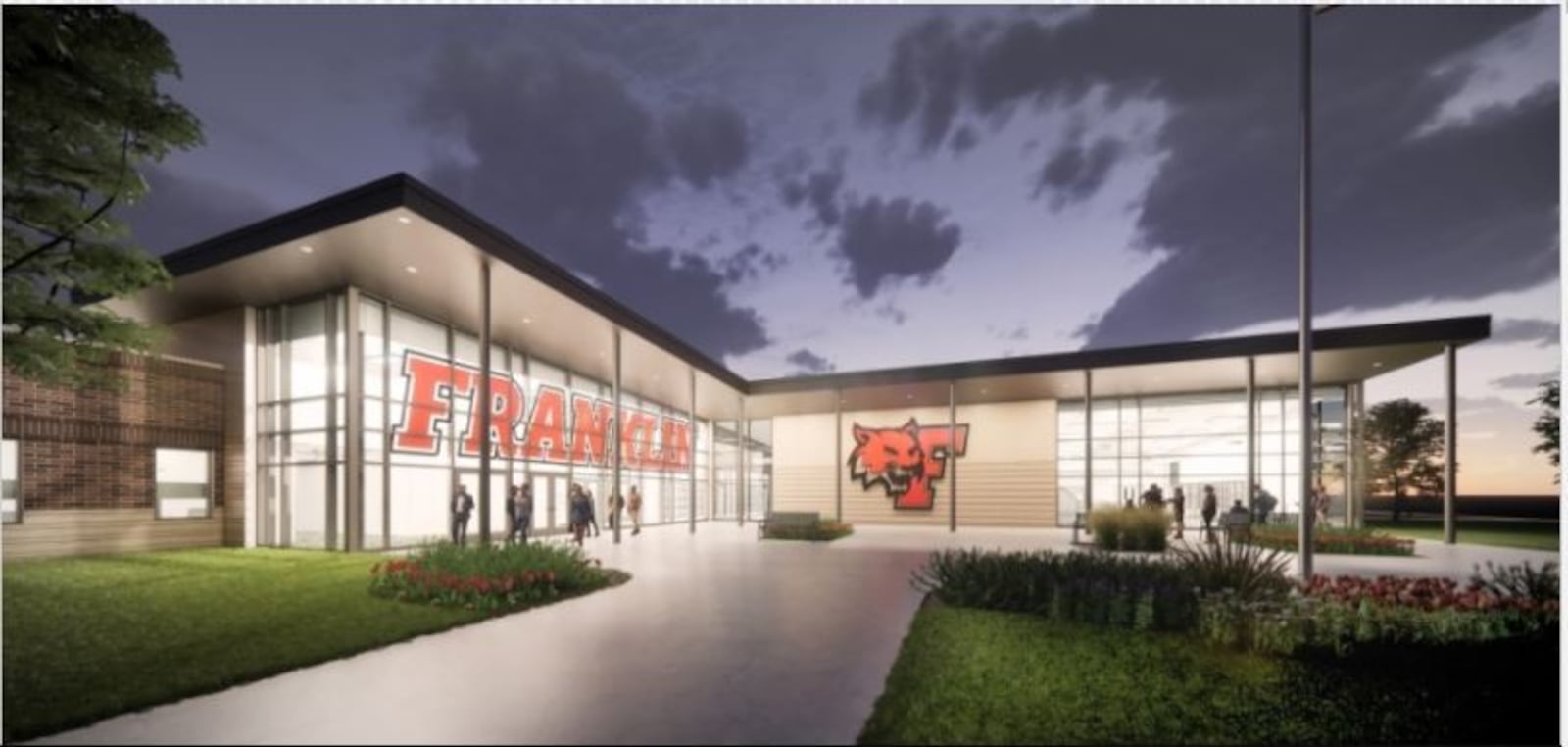 This is an artist's rendition of what the new Franklin High School could look like.  CONTRIBUTED/FRANKLIN CITY SCHOOLS