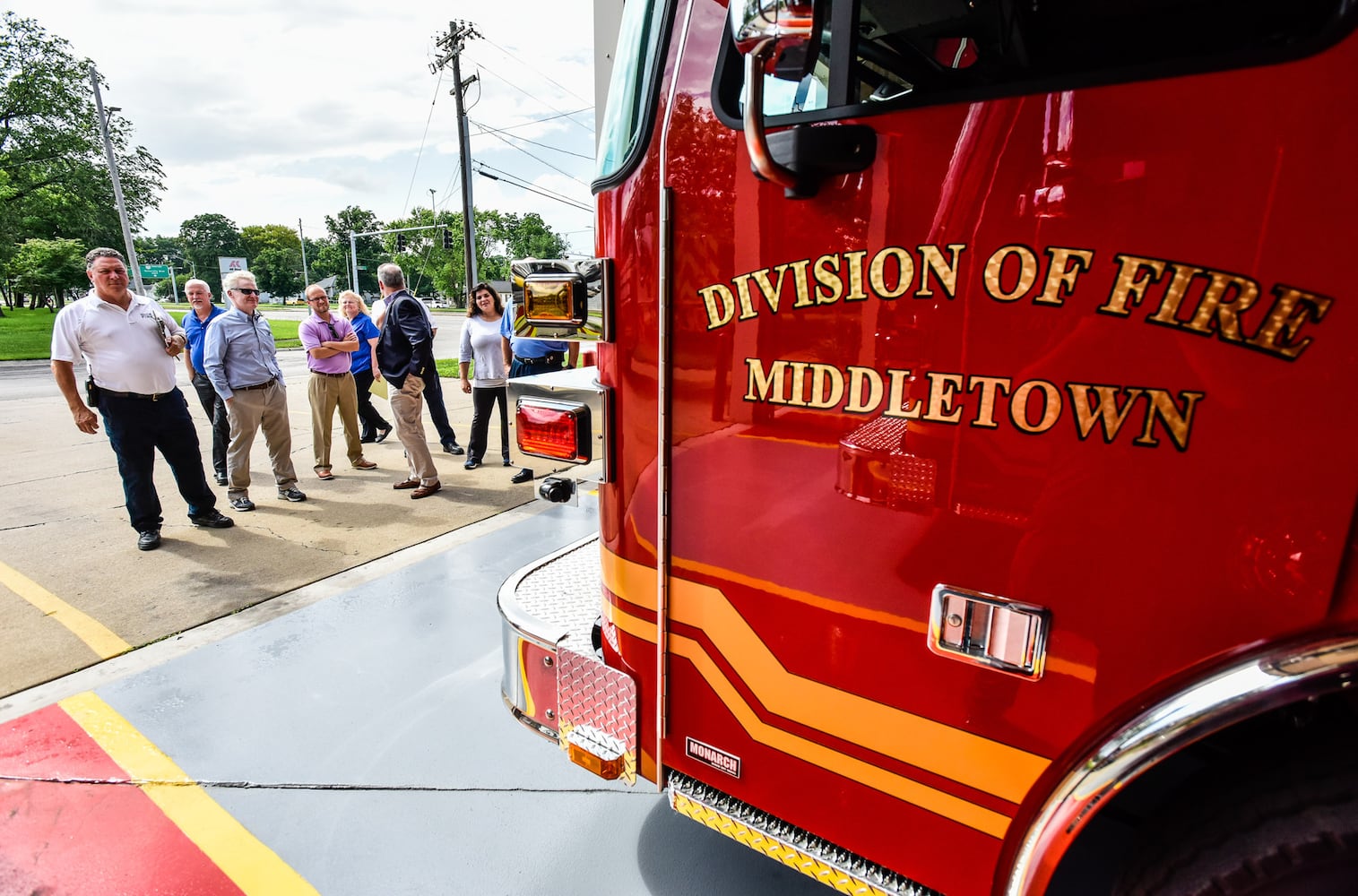 City council and officials tour Middletown fire stations