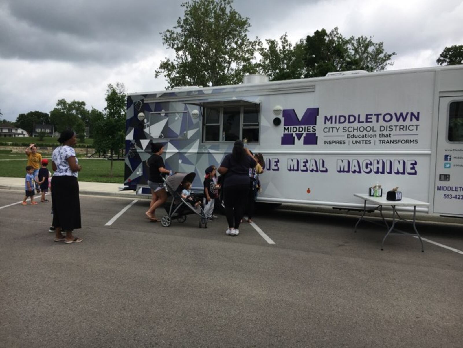 The Middletown Middie Meal Machine food truck is the key delivery system for the city schools' summertime student meal program. The food truck travels to various Middletown neighborhoods each weekday to provide nutritional meals to students whose families may be fighting rising inflation's impact on food and other costs. MICHAEL CLARK/STAFF