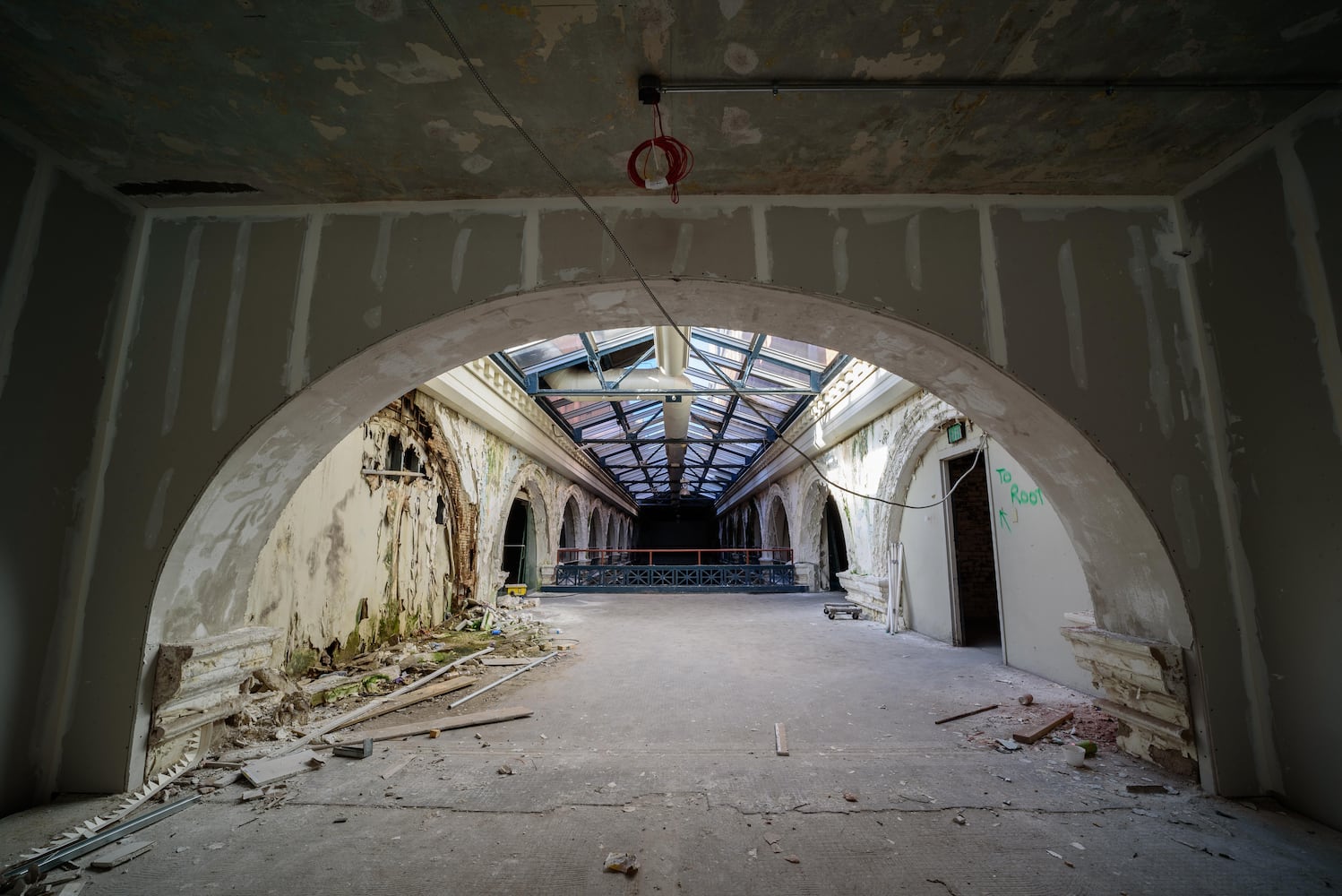 Dayton Arcade construction October 2020