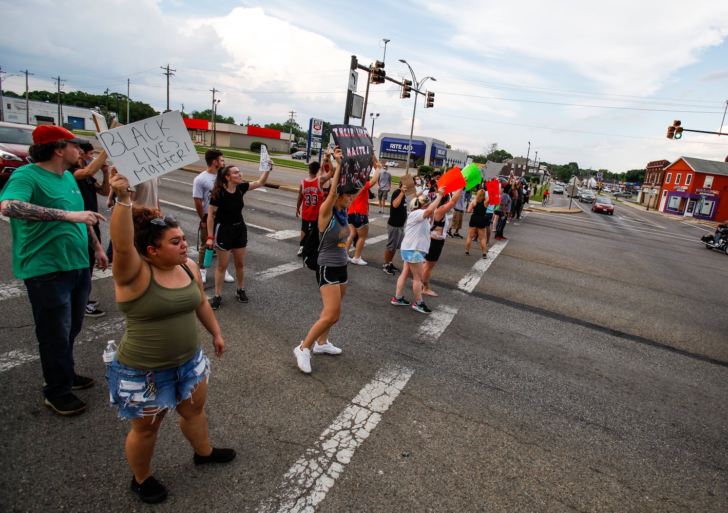 Crowd gathers for peaceful protest and march in Middletown