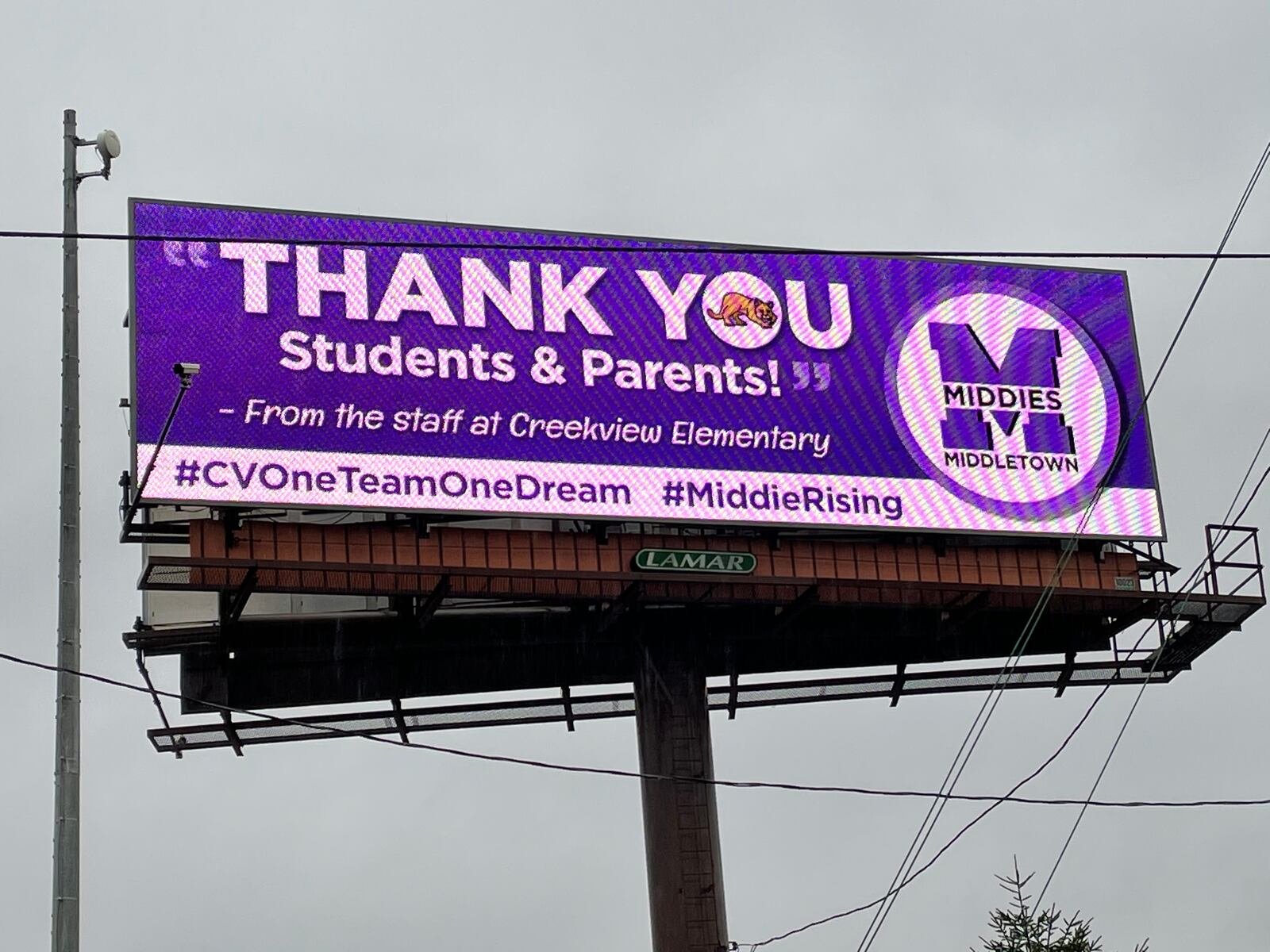 For the first time Middletown Schools are using billboards along Interstate 75 for thank you messaging ads and solicitations for kindergarten registration. The new strategy is the latest in a series of a higher-profile messages designed to boost community support of the city schools. (Provided Photo\Journal-News)