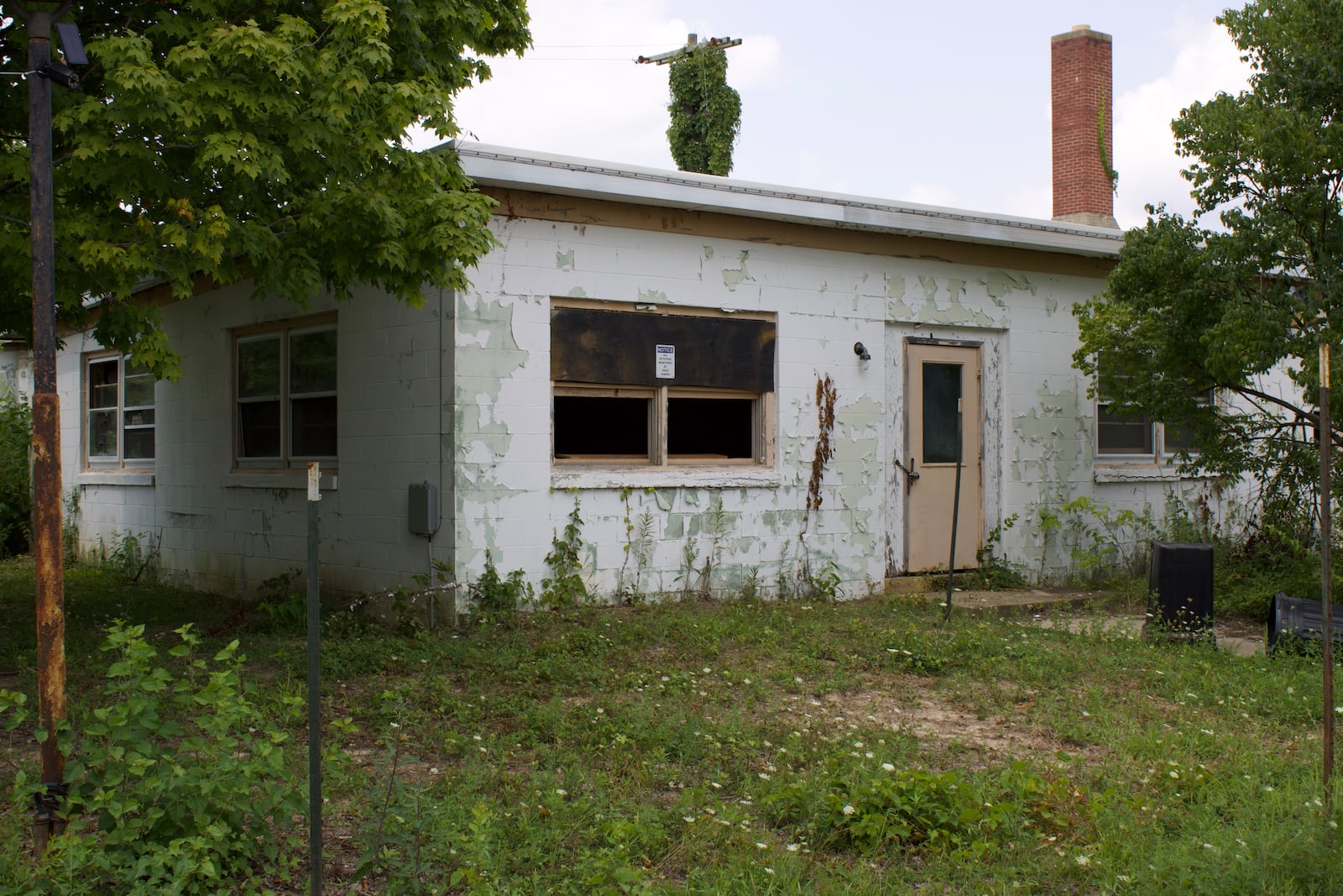 Property on Todd Road in Oxford, owned by Jesse VonStein, was built in the 1960s as part of a Nike missile base during the Cold War. VonStein wants to turn it into a haunted attraction. SEAN SCOTT/CONTRIBUTED