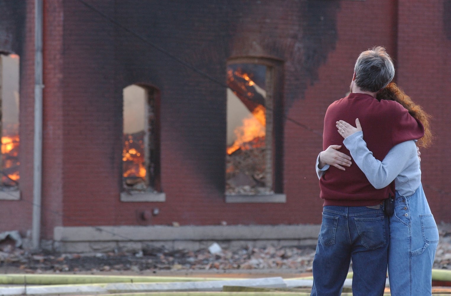 Recker Custom Woodworking building fire in 2004 in Middletown