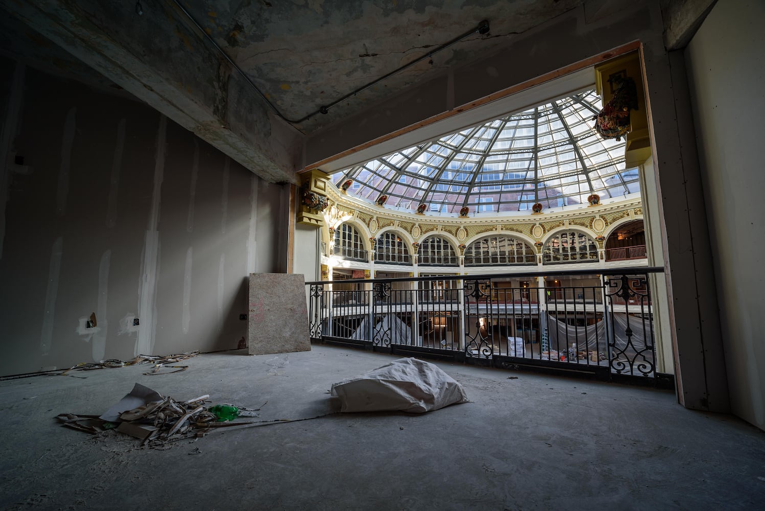 Dayton Arcade construction October 2020