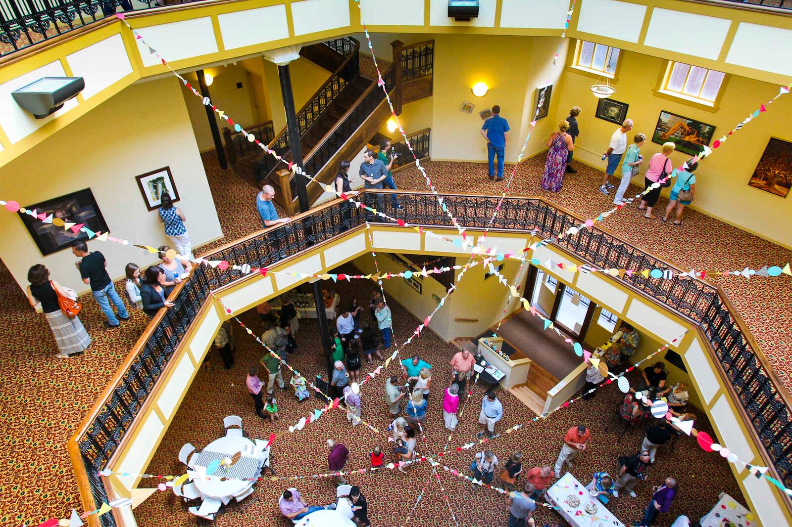 The Atrium of the Historic Mercantile Lofts. 