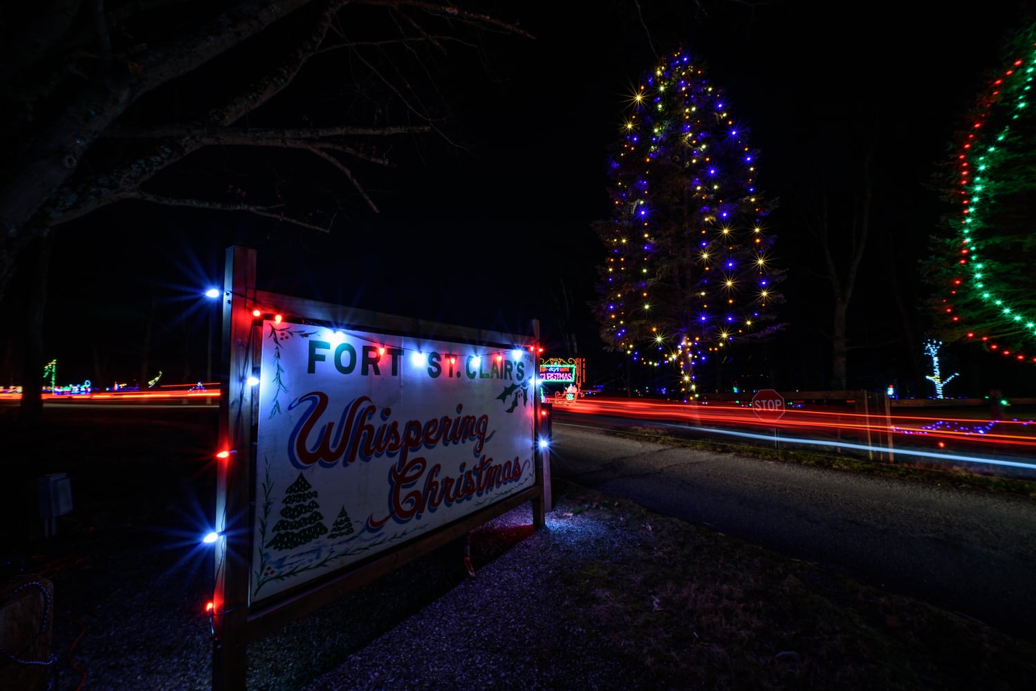 PHOTOS: Fort Saint Clair Whispering Christmas light display in Eaton