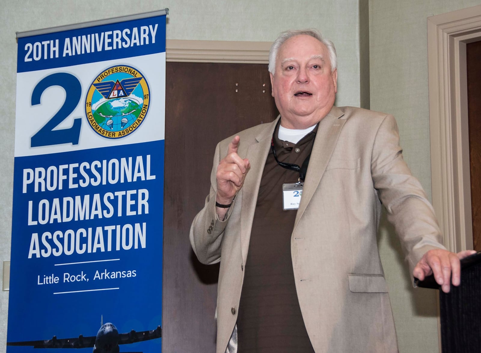 Chief Master Sergeant Ray Snedegar, who retired from the Air Force on Jan. 1, 1990, frequently talks about Operation Babylift. FILE PHOTO