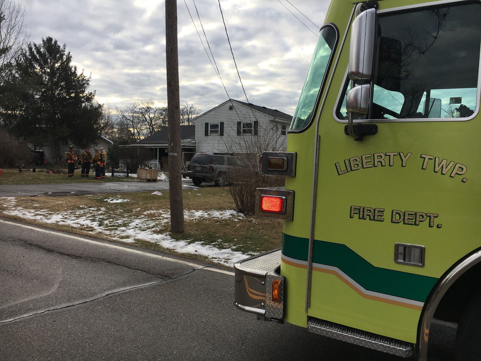 Liberty Twp. fire crews, aided by three neighboring fire departments, responded to an early morning fire on Sunday, Feb. 3 in the 7200 block of Linn Road. The fire took about 20 minutes to extinguish, but three people were displaced. No injuries were reported.