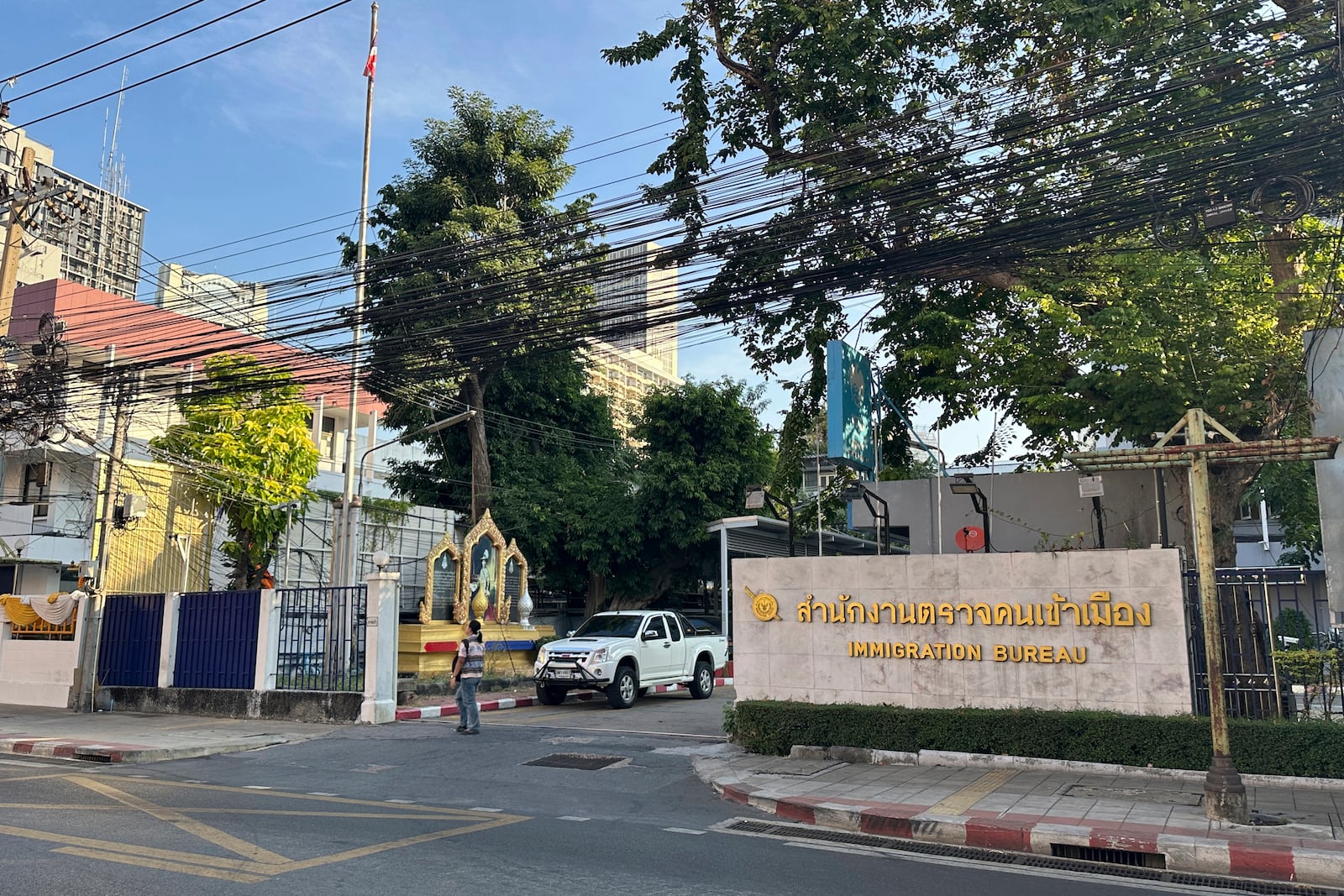 This photo shows an immigration detention center where Uyghur detainees are held in Bangkok, Thailand, Saturday, Jan. 11, 2025. The detainees say they are facing deportation back to China, where they fear persecution. (AP Photo/Haruka Nuga)