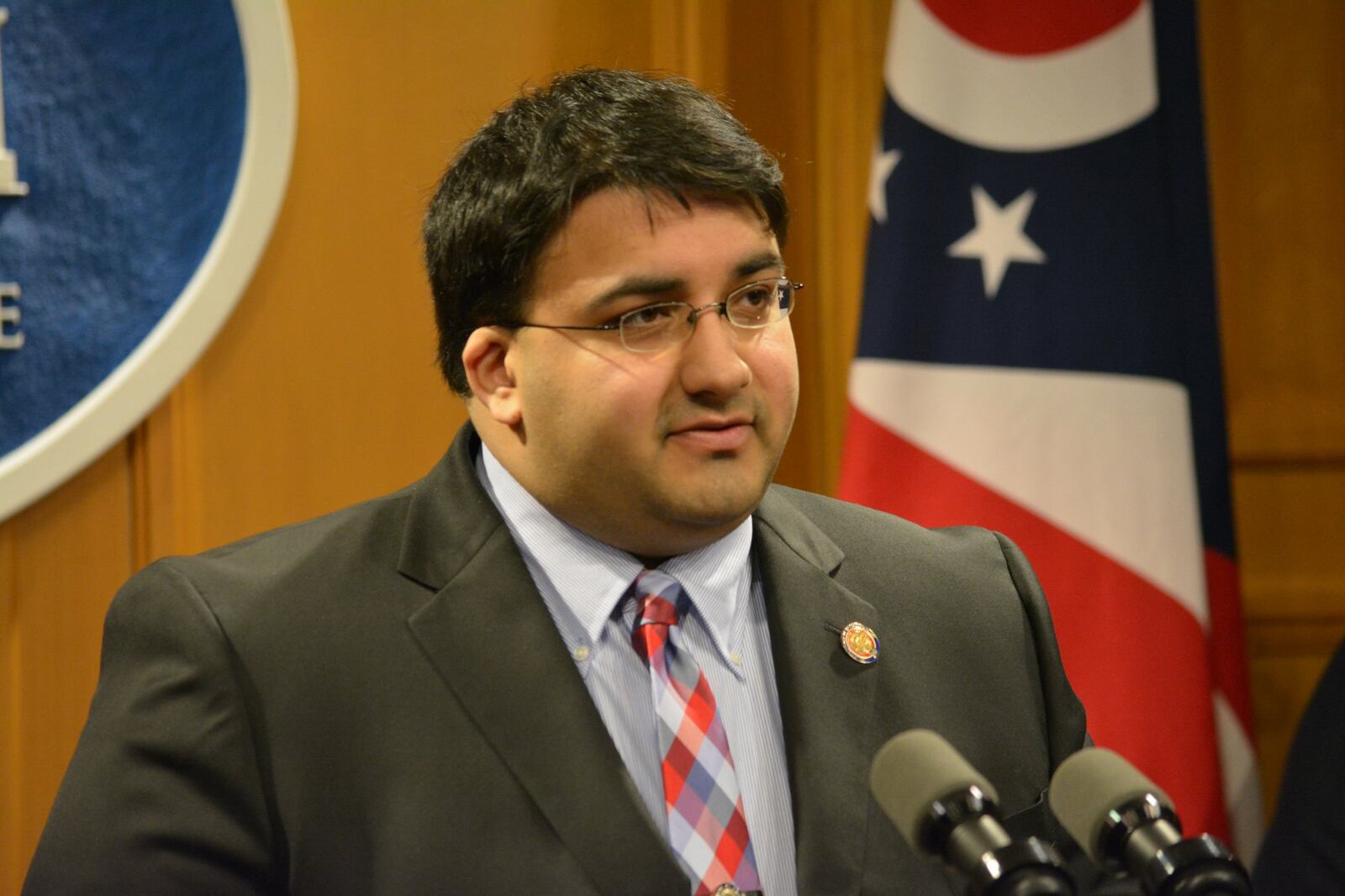 Ohio Rep. Niraj Antani, R-Miamisburg, has introduced a bill designed to ease barriers for people getting into the trucking profession. JIM OTTE/STAFF