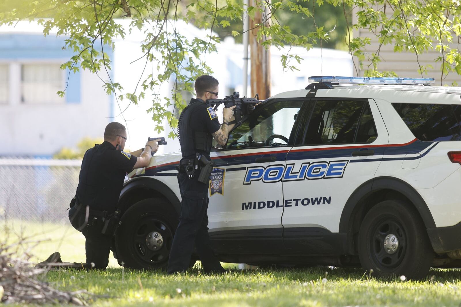 SWAT and other law enforcement officials were on the scene of a standoff in Middletown on May 5, 2023. NICK GRAHAM/STAFF