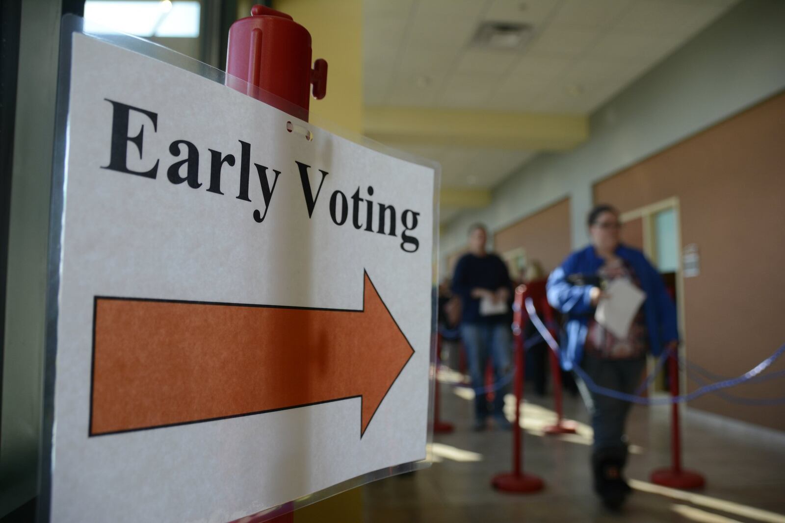 More than 57,000 people cast an early vote ballot either by mail or at the Butler County Board of Elections office in Hamilton. By the end of early voting on Monday, nearly 28,800 people voted at the board of elections office. MICHAEL D. PITMAN/STAFF