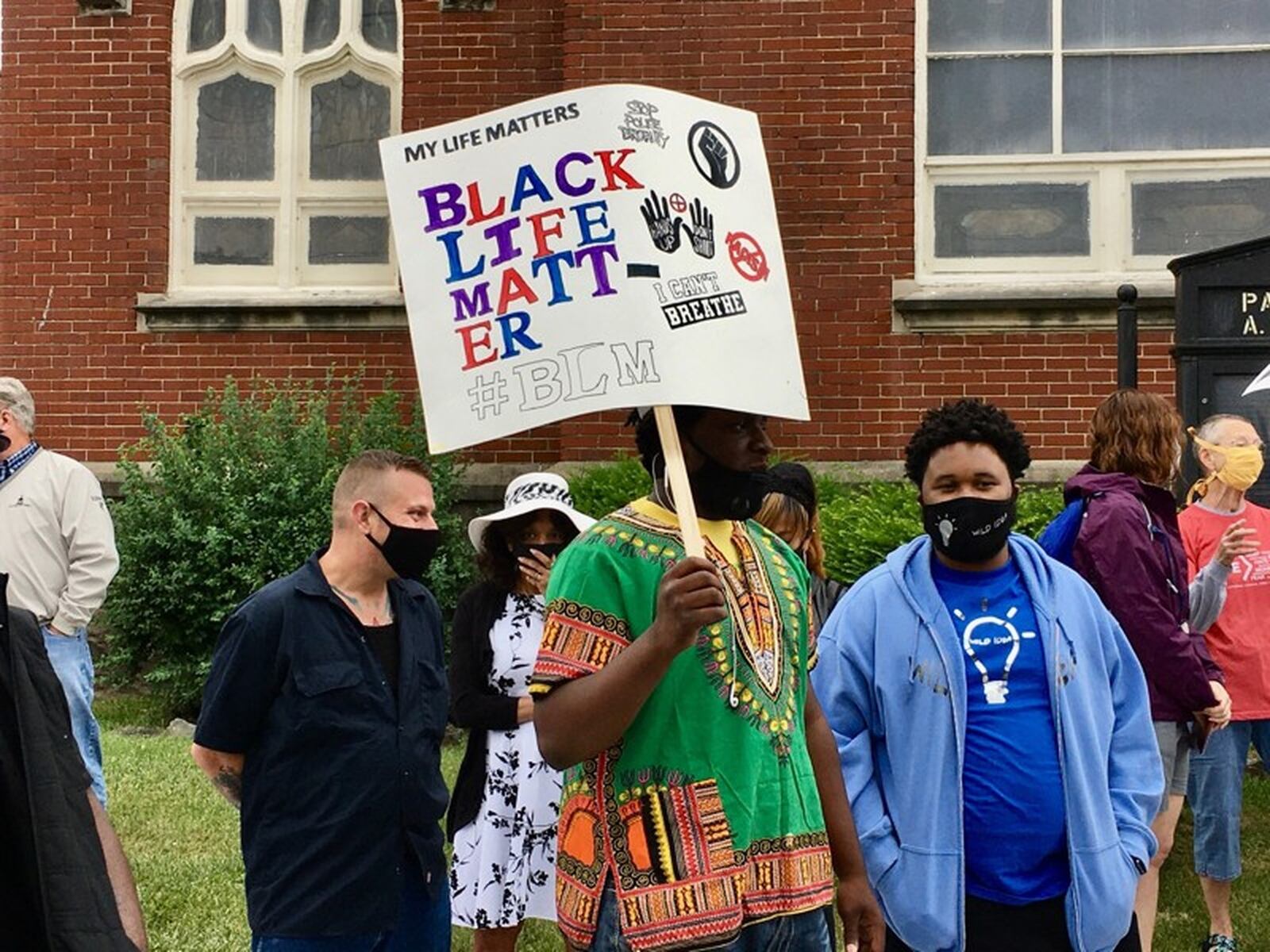 More than 150 demonstrators marched peacefully through downtown Hamilton and across the High Street bridge into the west Hamilton business district Saturday, June 13. The march was the first large organized event by area black pastors of predominantly African-American churches to protest in the wake of the death of George Floyd while in police custody. The group circled back over the bridge and marched to the Butler county administration building where they listened to speeches calling for greater racial equality and justice. MICHAEL D. CLARK / STAFF