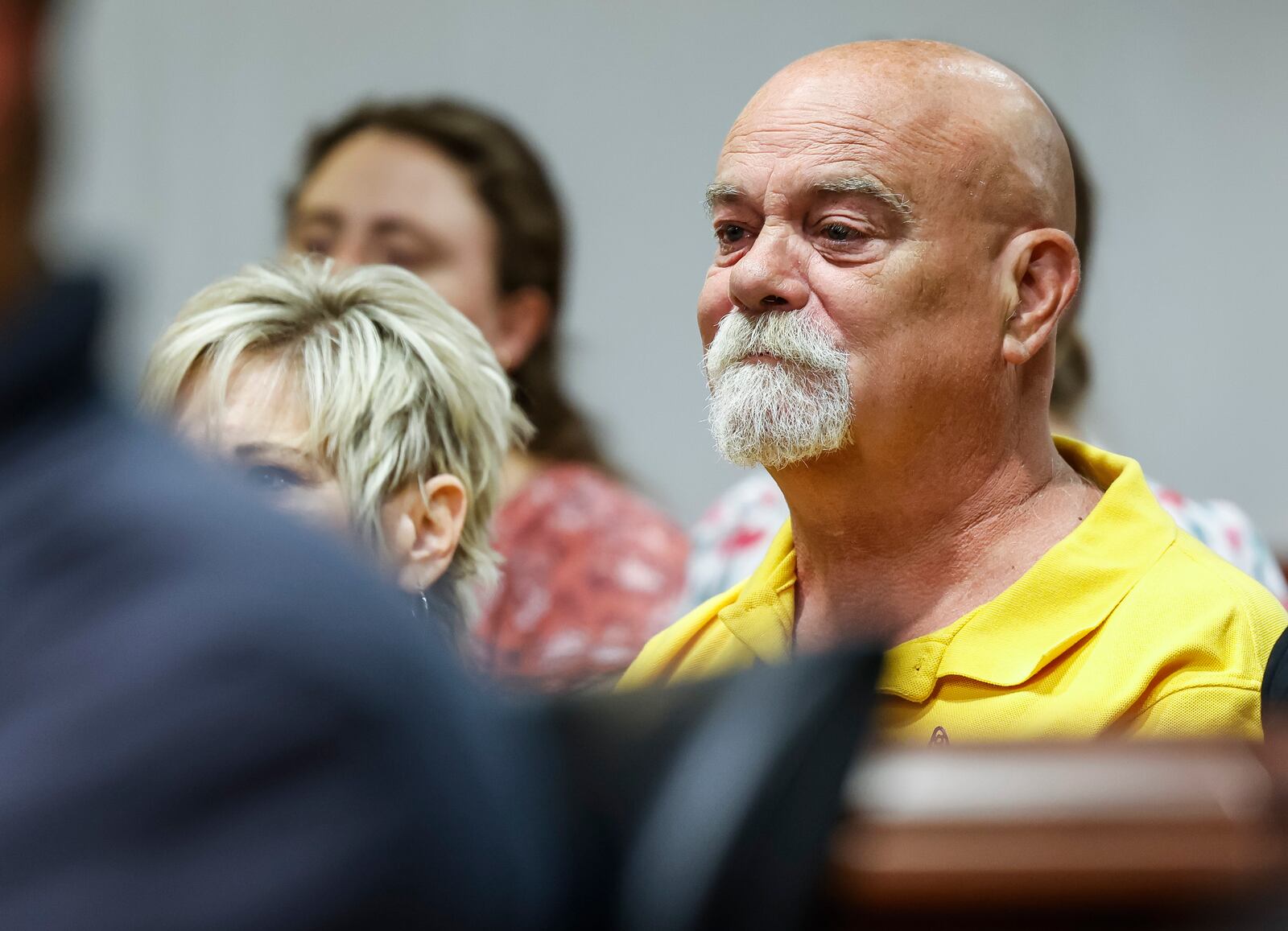 Dave Markham, the father of Katelyn Markham, sits in the courtroom as John Carter was sentenced to 3 years in prison Thursday, July 18, 2024 after pleading guilty to involuntary manslaughter in the death of Katelyn Markham. NICK GRAHAM/STAFF