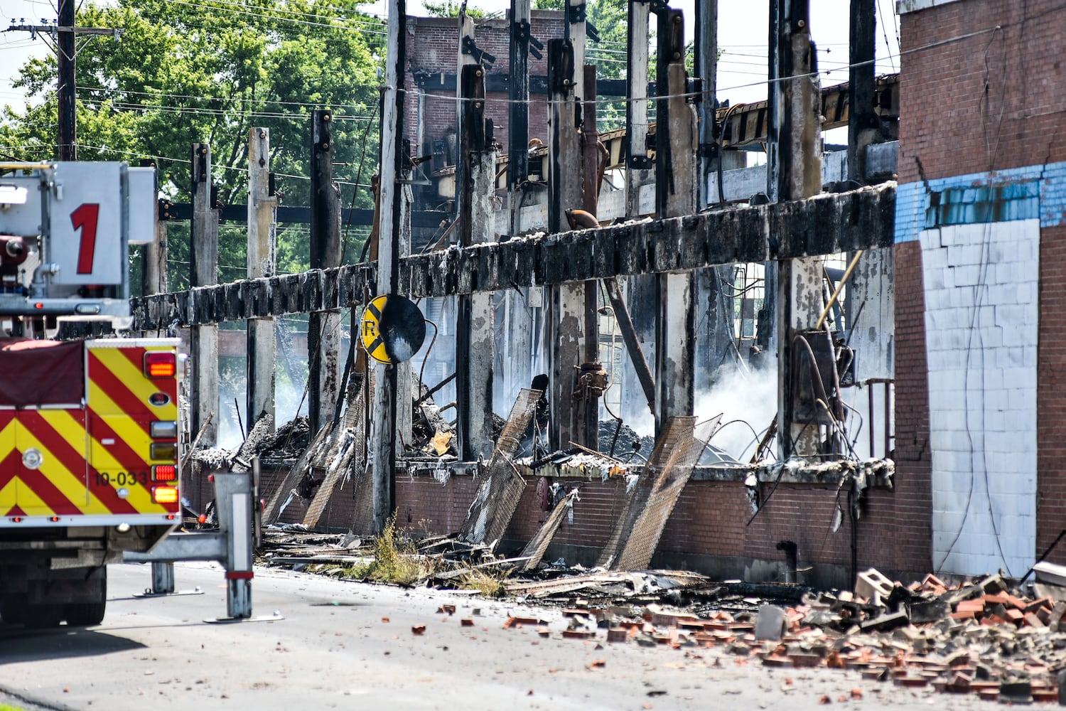 Aftermath of massive warehouse fire in Hamilton