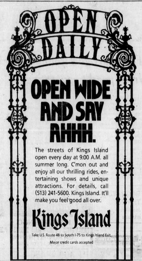 Kings Island vintage ads