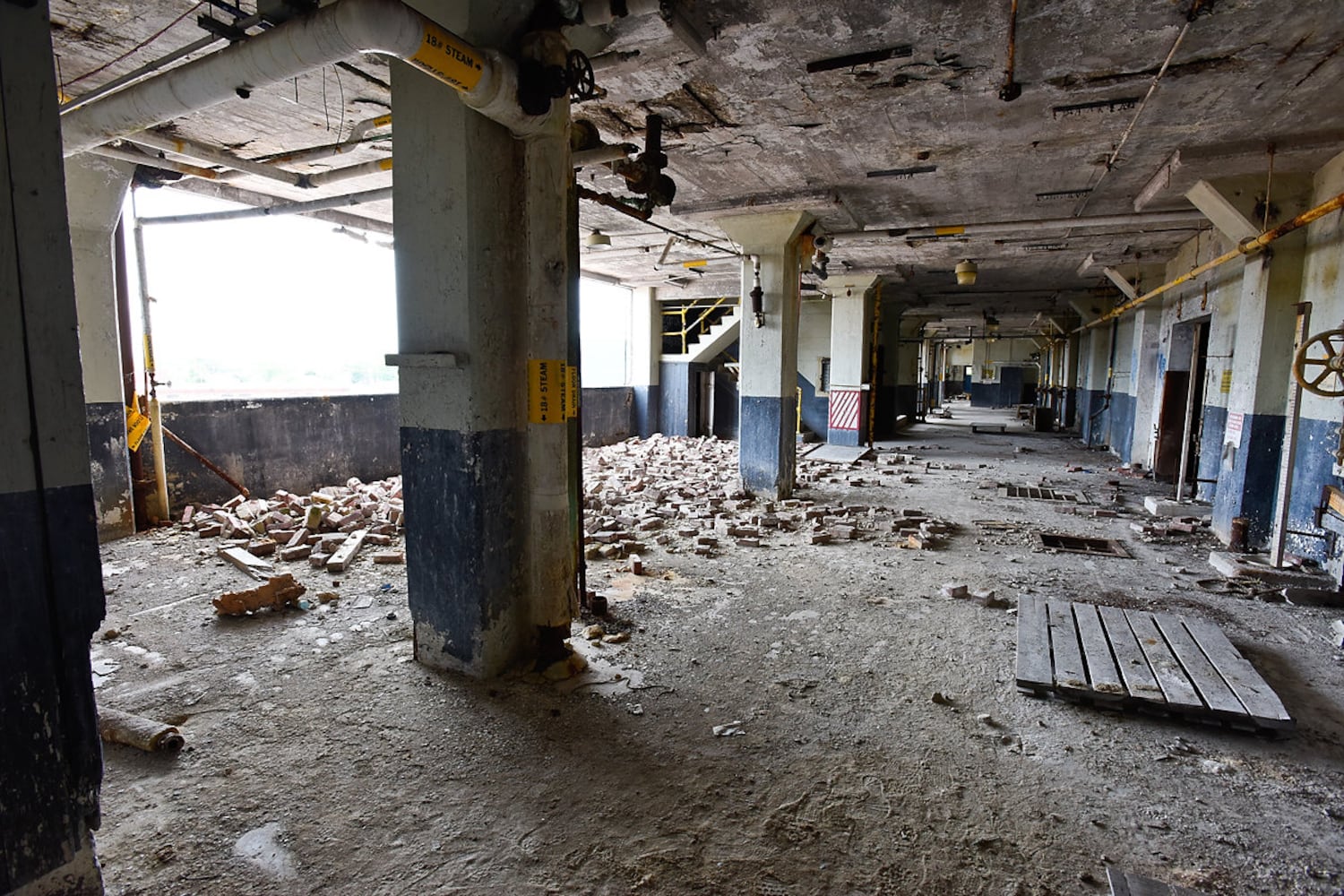 Tour of former Champion Paper Mill