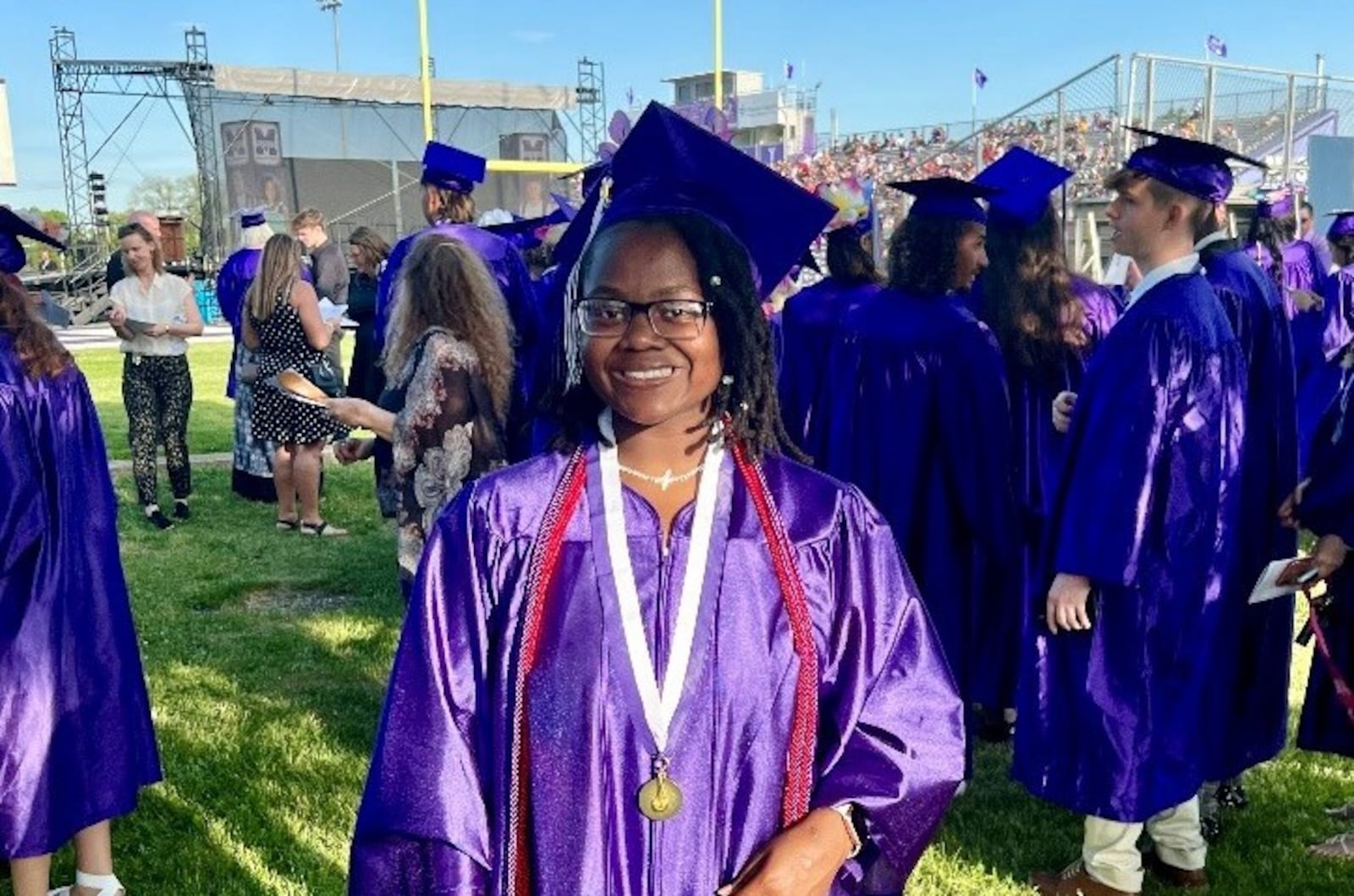 Leelah McGuire, 17, graduated from Middletown High School this year at Barnitz Stadium, two years after her mother died. SUBMITTED PHOTO