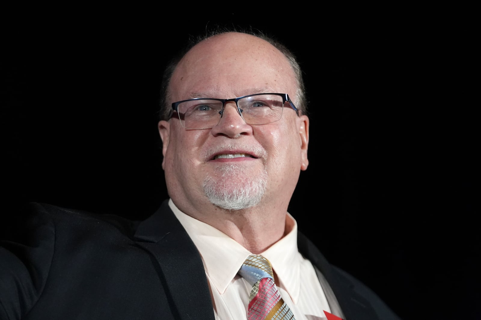 State Sen. Jim Runestad, R-White Lake, attends the Michigan Republican Party Convention, Saturday, Feb. 22, 2025, in Detroit. (AP Photo/Paul Sancya)