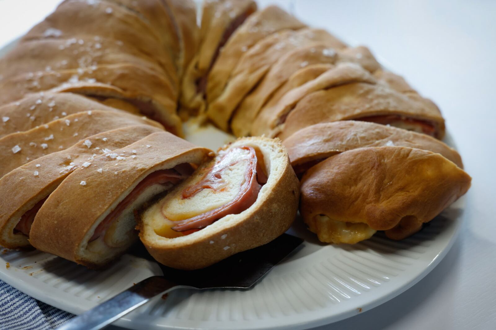 Cox First Media asked readers to submit their very best, easy-to-follow tailgating recipes. Aunt Marie’s Stromboli sent in by Susan Valley of Dayton won first place. JIM NOELKER/STAFF