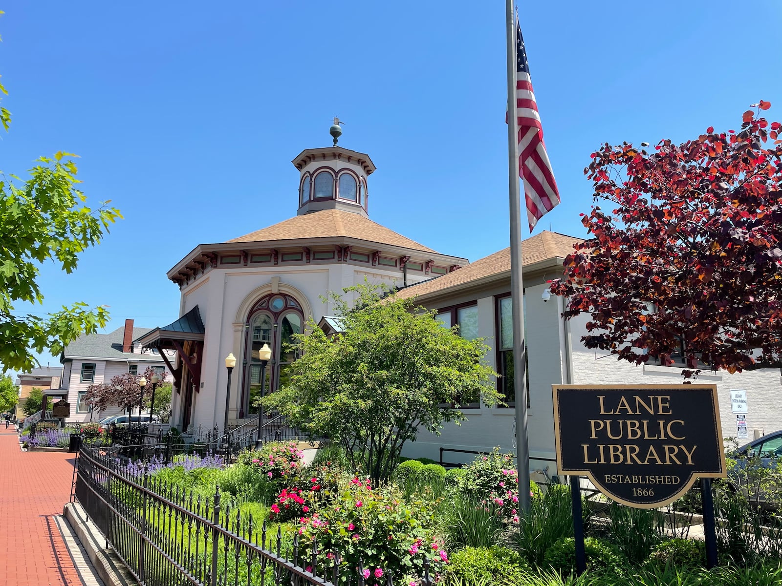 Lane Public Library is considered the oldest active public library building west of the Alleghenies and continues to serve patrons. This is the building in Hamilton. CONTRIBUTED