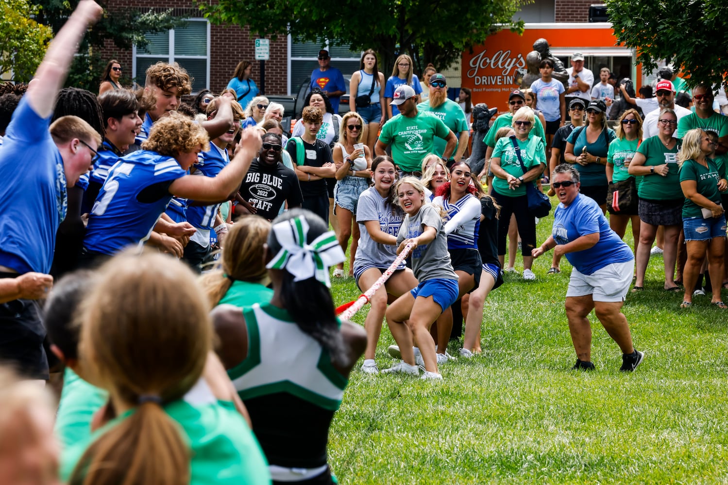 081223 hamilton badin pep rally