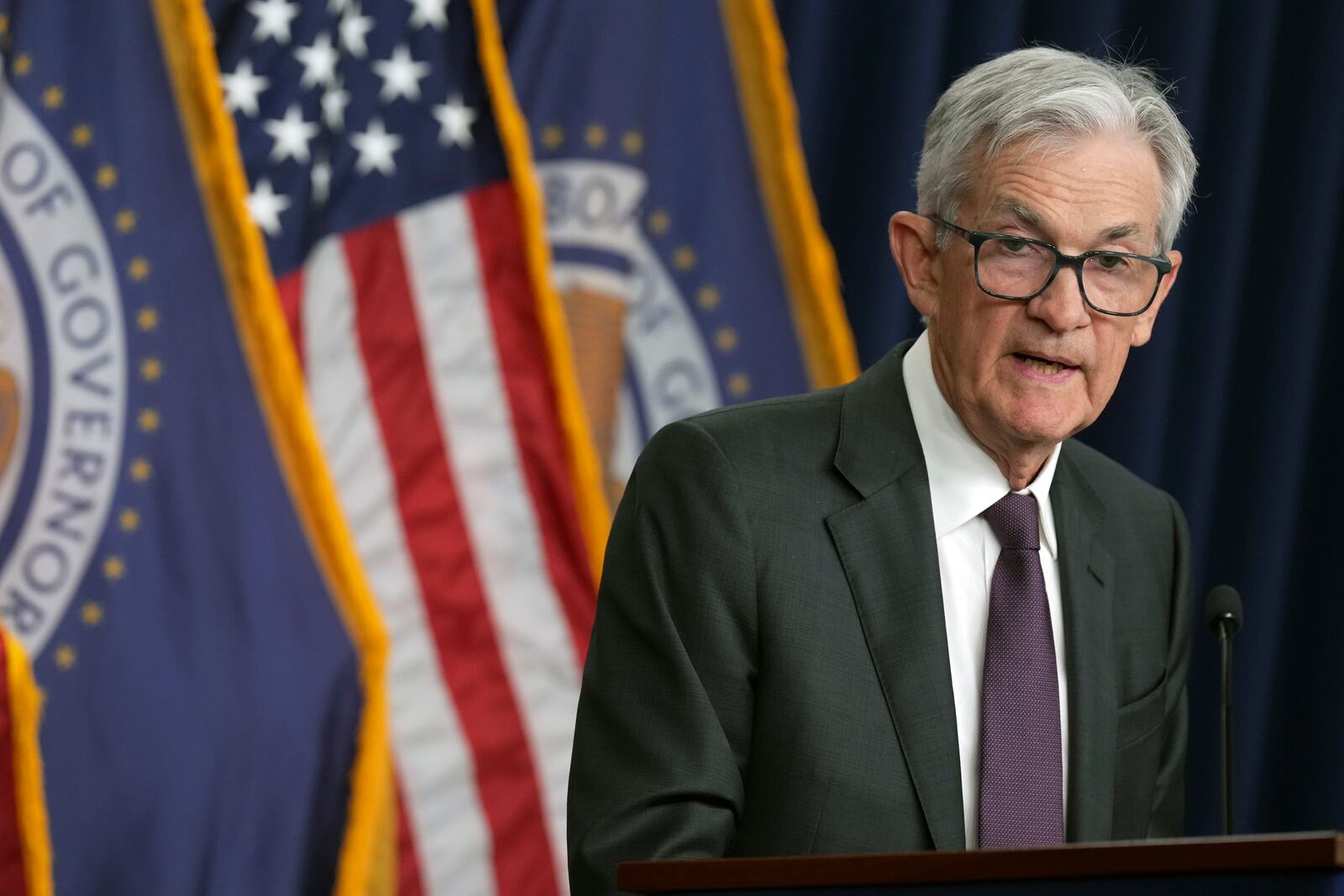 Federal Reserve Chairman Jerome Powell speaks during a news conference after the Federal Open Market Committee meeting, Wednesday, Jan. 29, 2025, at the Federal Reserve in Washington. (AP Photo/Jacquelyn Martin)