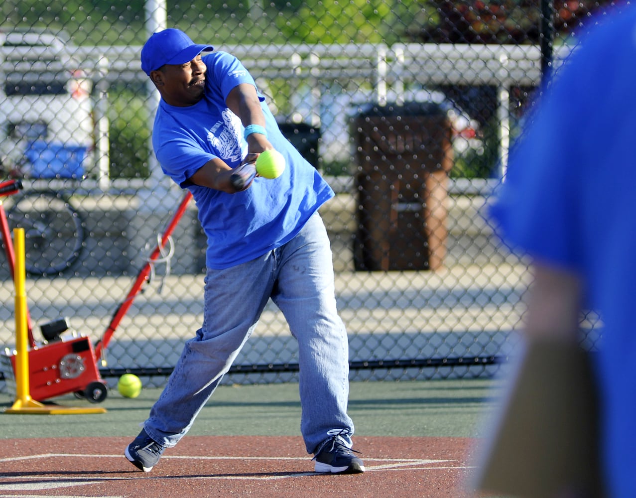 Ball games at Joe Nuxhall Miracle League Field