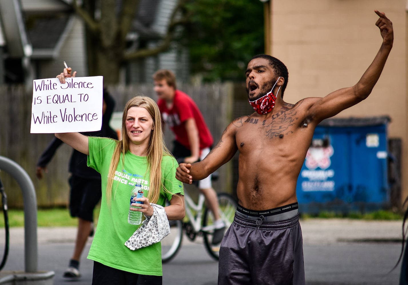 Crowd gathers for peaceful protest and march in Middletown