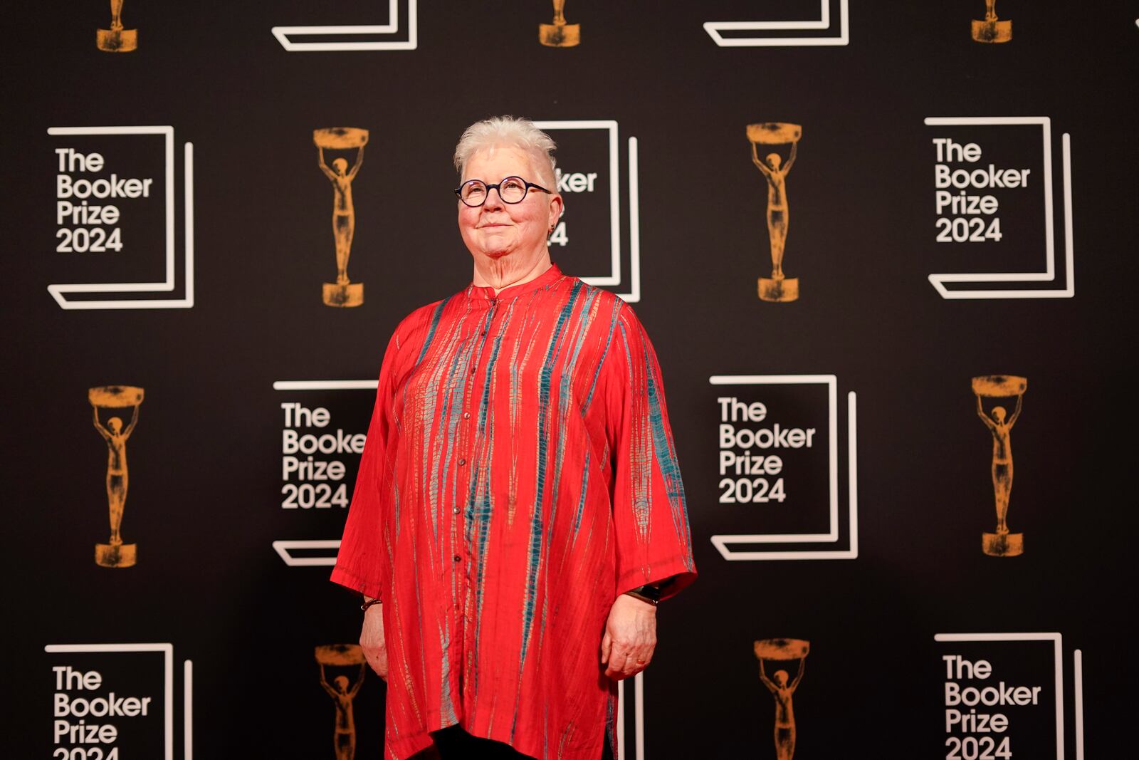 Val McDermid arrives at the Booker Prize award dinner in London, Tuesday, Nov. 12, 2024. (AP Photo/Alberto Pezzali)