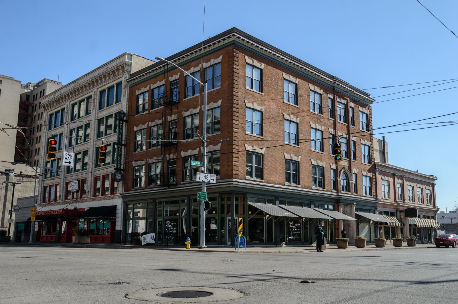 Now: Exterior of Ludlow Place & Spaghetti Warehouse in downtown Dayton, November 14, 2016. PHOTO / Tom Gilliam