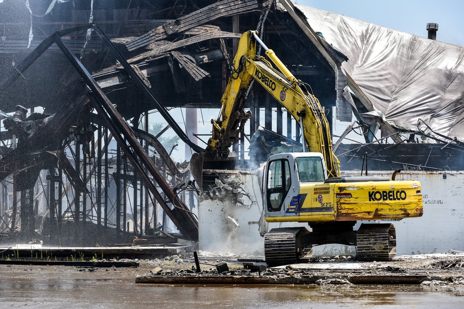 Aftermath of massive warehouse fire in Hamilton