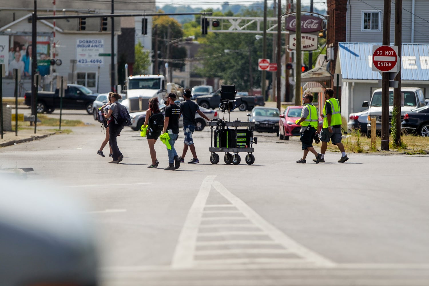 Scenes filmed in downtown Middletown for Hillbilly Elegy movie