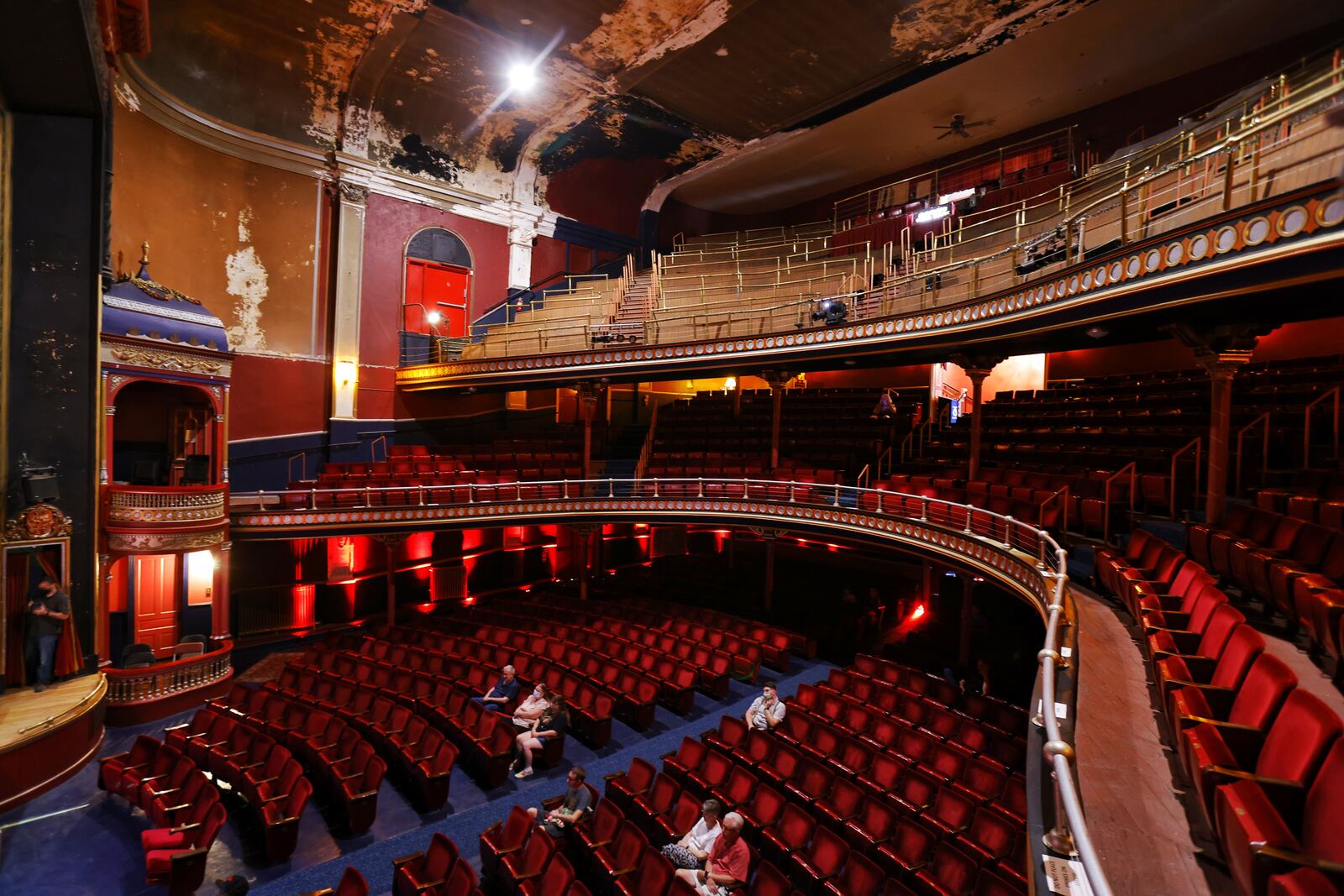 The Sorg Opera House hosted an open house with tours of the building and performances by Queen City Vaudevillians on Sept. 10. Seventeen more musical acts are scheduled for this year. NICK GRAHAM / STAFF

