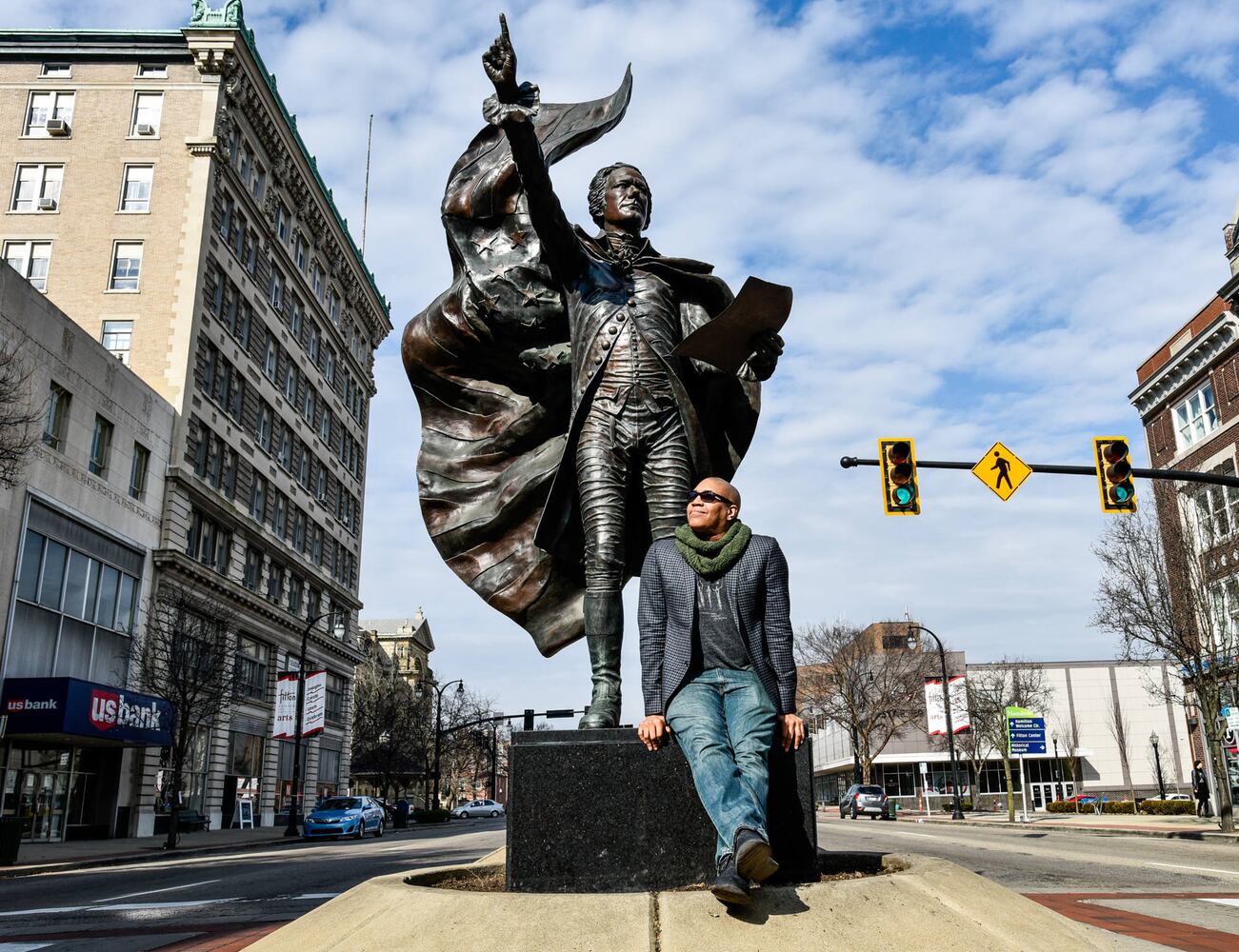 PHOTOS: Downtown Hamilton celebrates ‘Hamilton’ musical actors’ visit to Alexander Hamilton statue