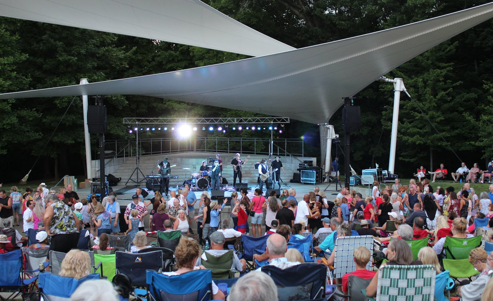 Springboro hosts summer concerts at the North Park amphitheater.