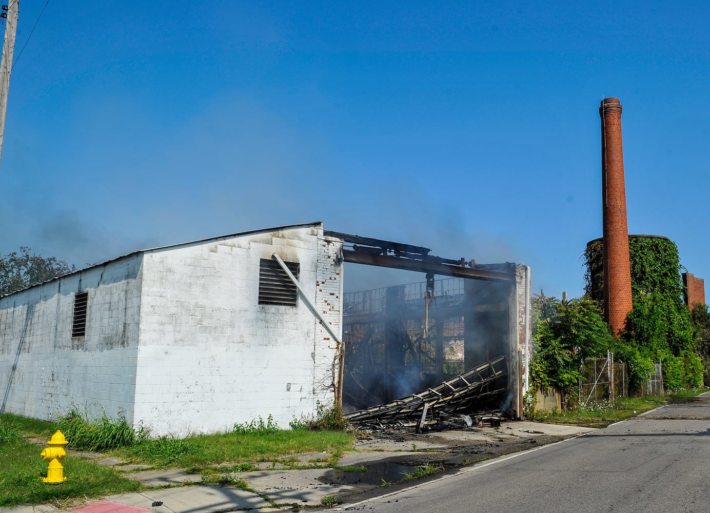 Aftermath of massive warehouse fire in Hamilton