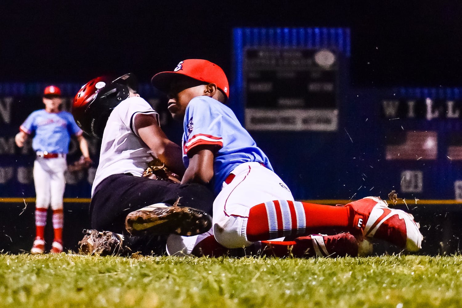 Youth baseball teams get back in action just after midnight