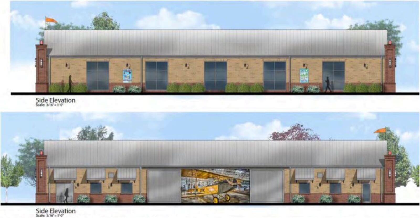 A Flying Ace car wash is planned for the Gunn Eden Shopping Center in Hamilton, along Northwest Washington Boulevard. This is a side view. PROVIDED