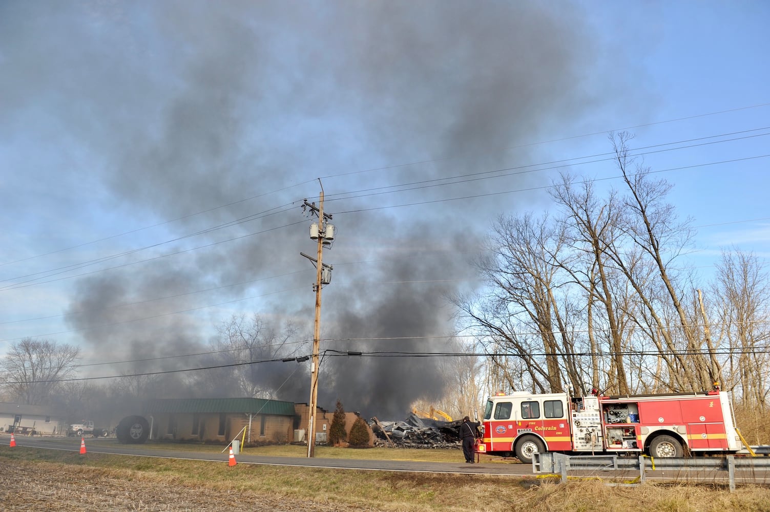 PHOTOS: Massive fire at tire warehouse in Butler County