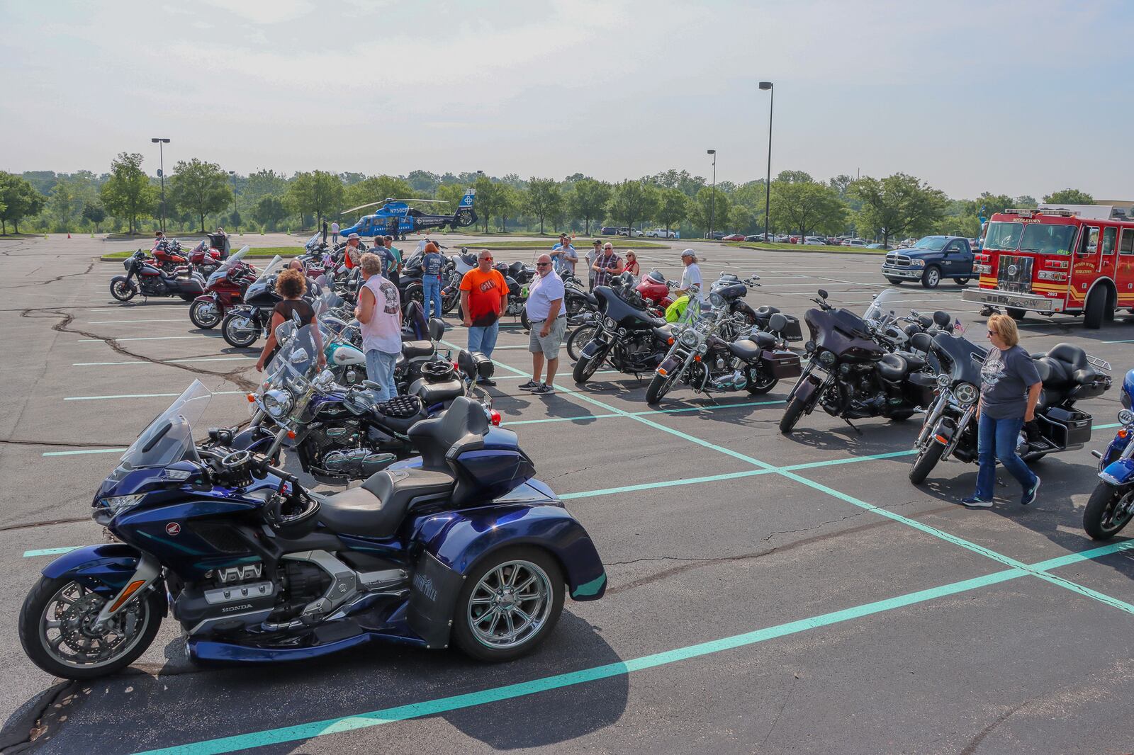 Atrium Medical Center Foundation’s ninth annual Highway to Help took place on Aug. 5. This gathering aimed to provide support to local families in need through Atrium Medical Center's Adopt-a-Family program. Nearly 60 motorcyclists embarked on a more than 2-hour journey through Warren and Clinton counties. The ride ended in Mason at Powder Keg Harley-Davidson, where riders, volunteers, and members of the community enjoyed an after-party with live music from the Rockstar Band and food served by VFW Post #7696. CONTRIBUTED