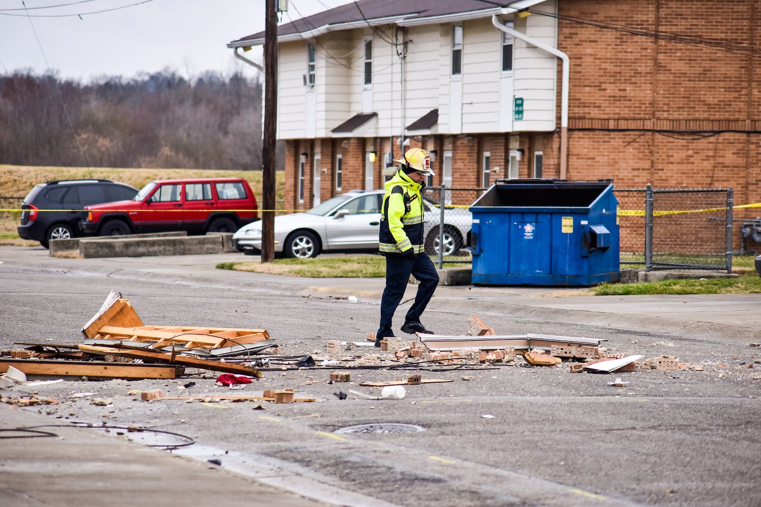 PHOTOS: Middletown apartment building collapse injures 1