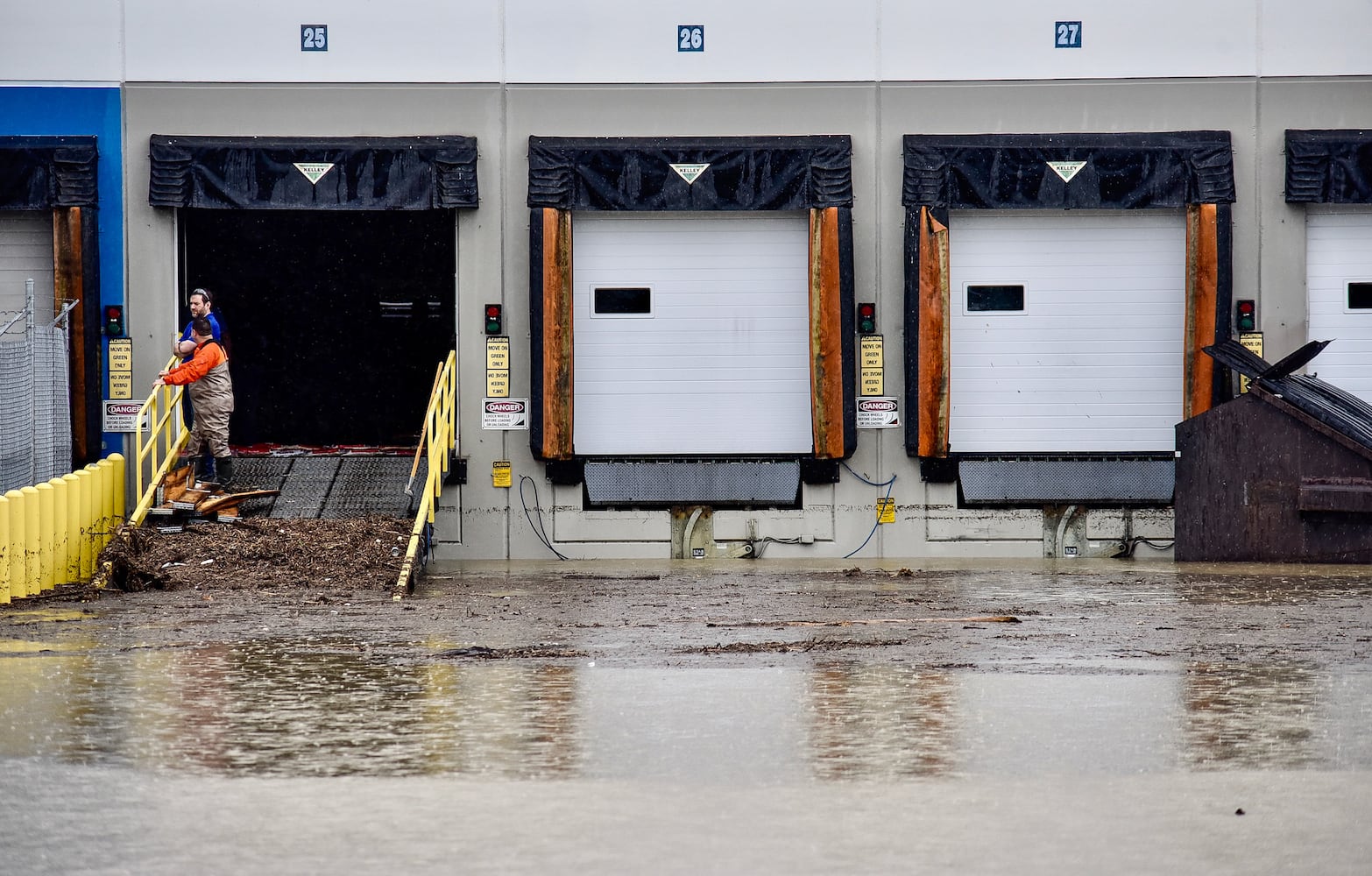 West Chester businesses evacuated due to high water