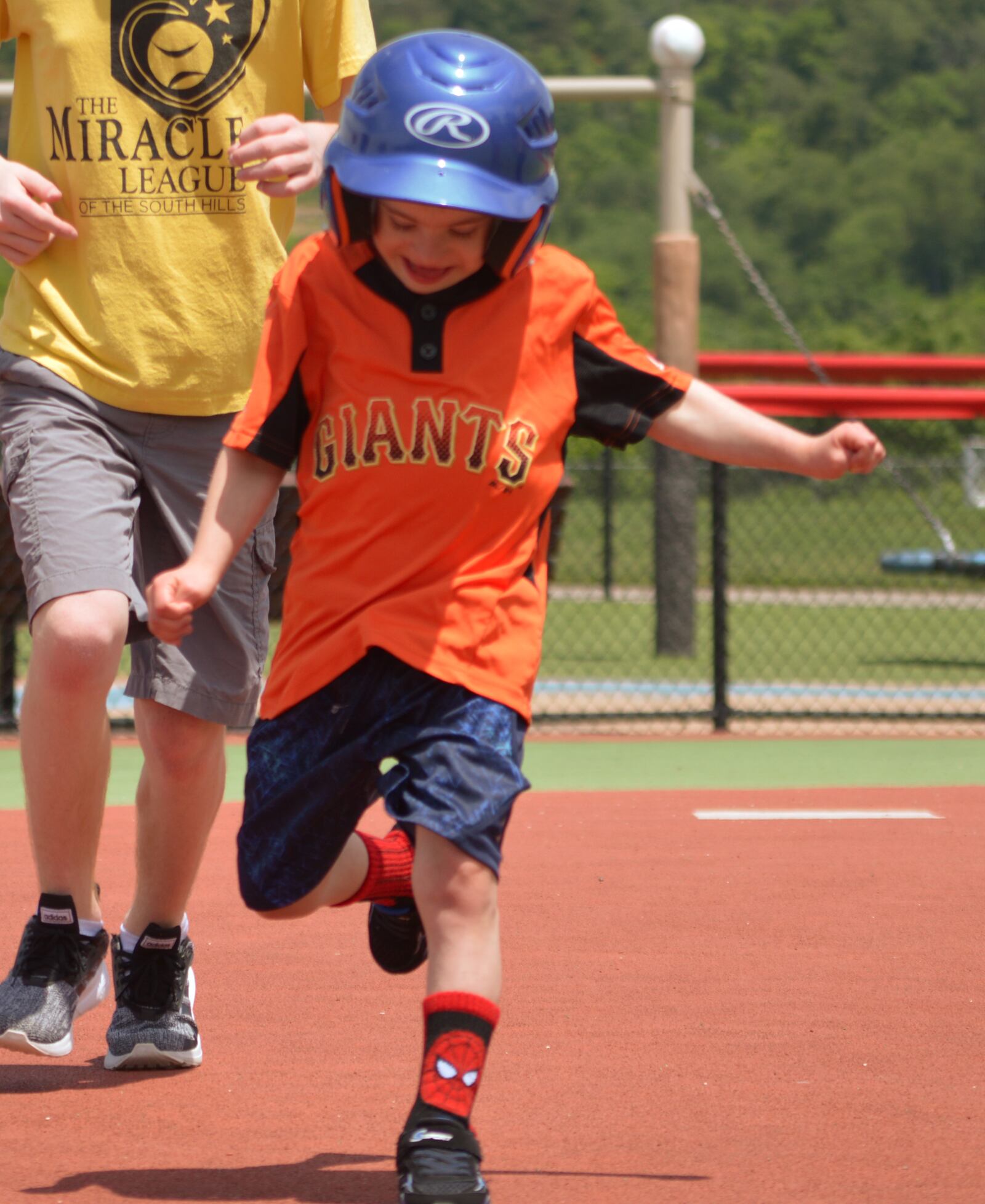 Pictured is Tipp Harshaw, a player at the Miracle League of the South Hills in suburban Pittsburgh. The MLSH organization will travel to Fairfield on July 23 to play in the inaugural Miracle Series at The Joe Nuxhall Miracle League Fields. PROVIDED/MIRACLE LEAGUE OF THE SOUTH HILLS