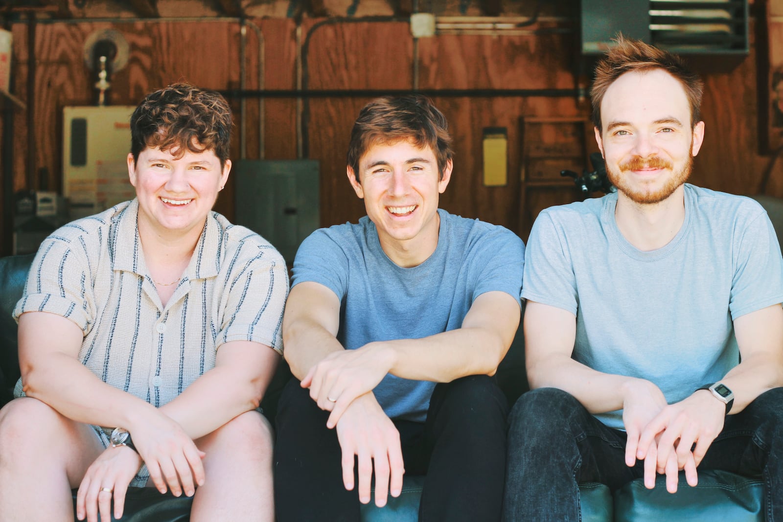 Katie Van Dusen (Left), Brian Powers (middle), Nicholas Gunty (right). Frances Luke Accord, interstate indie folk duo, brings tour to Waynesville. CONTRIBUTED