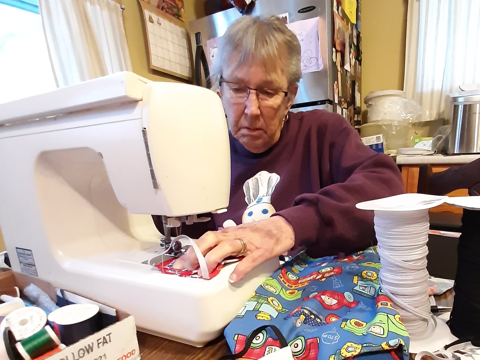 Those who sew can perform a kind act by making masks for others.  Although Anne Estes of Lewisburg, 81, is battling cancer, she makes masks every morning and distributes them to others. CONTRIBUTED