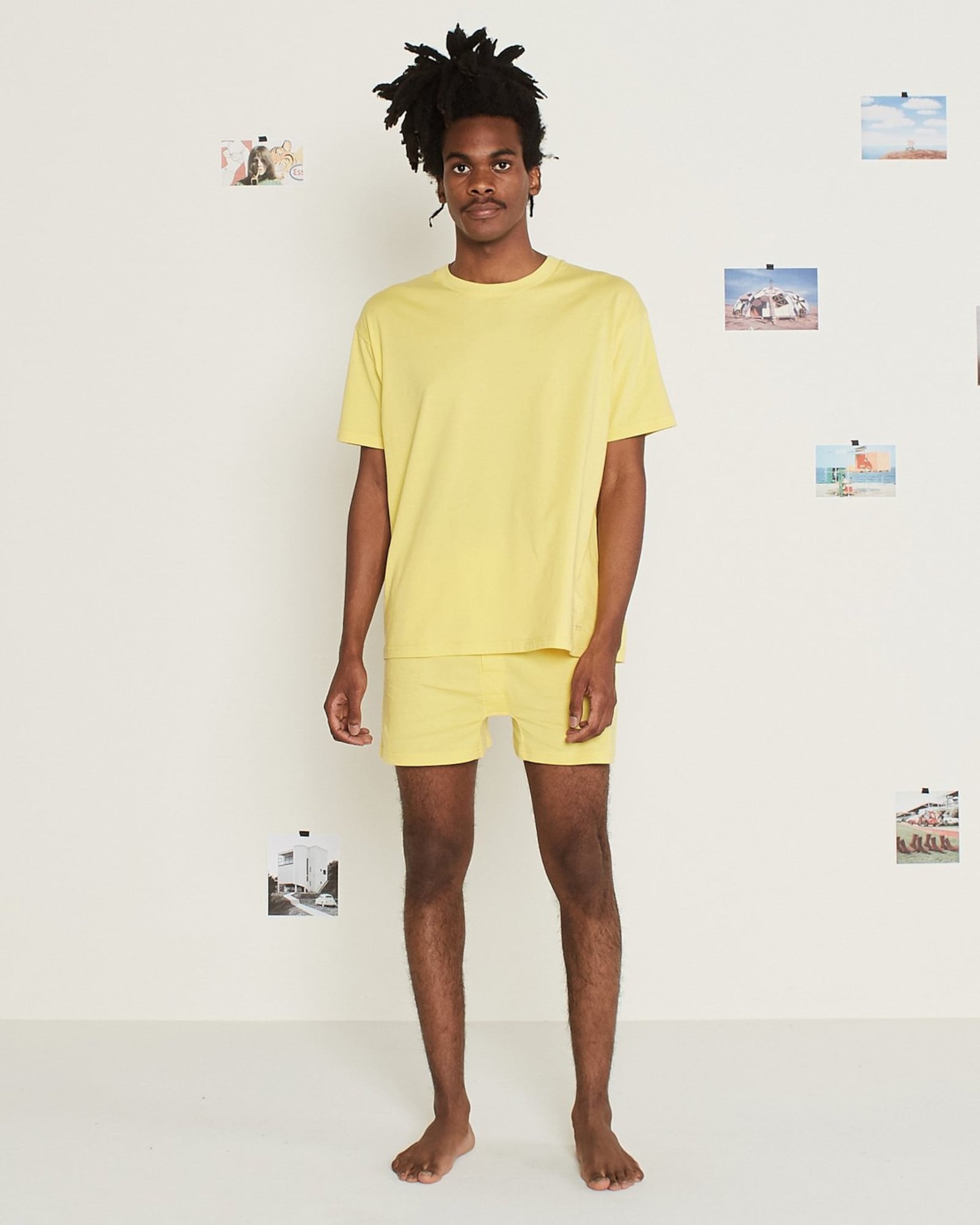 A model wears clothing from fashion designer Scott Sternberg’s collection, which he describes as “the stuff you live in” — sweats, socks, undies, tees and button ups. CONTRIBUTED