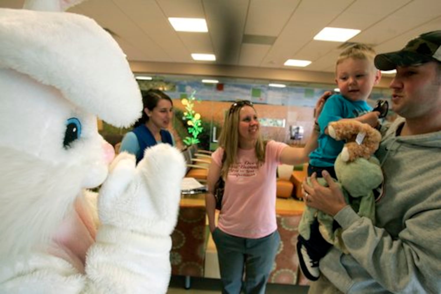 Easter Bunny visits Cincinnati Children's Liberty Campus