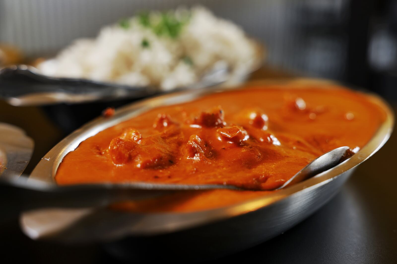 OM India on Wessel Drive in Fairfield was voted best Indian restaurant in the Journal-News Best of Butler County 2023. This is their chicken tikka masala. NICK GRAHAM/STAFF